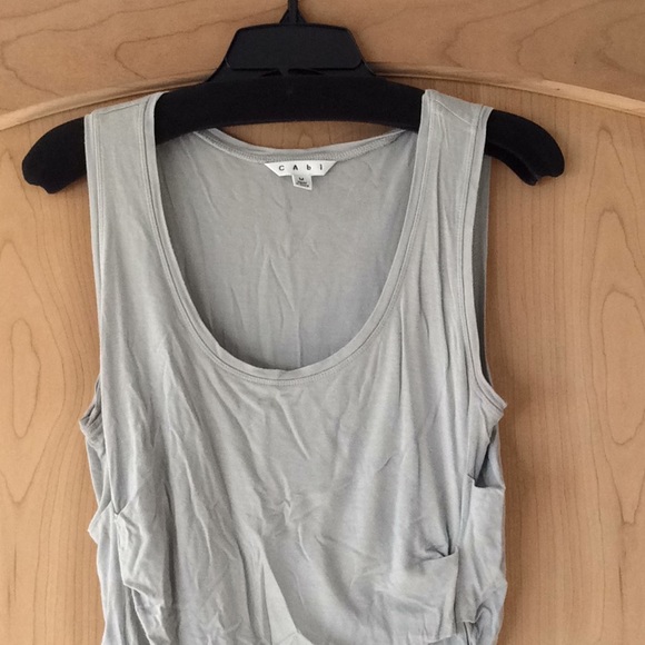 CAbi 631 gray side ruched gathered tunic dress - Picture 2 of 4